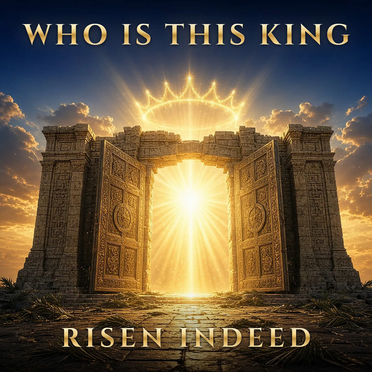 WHO IS THIS KING by Risen Indeed. Album cover.