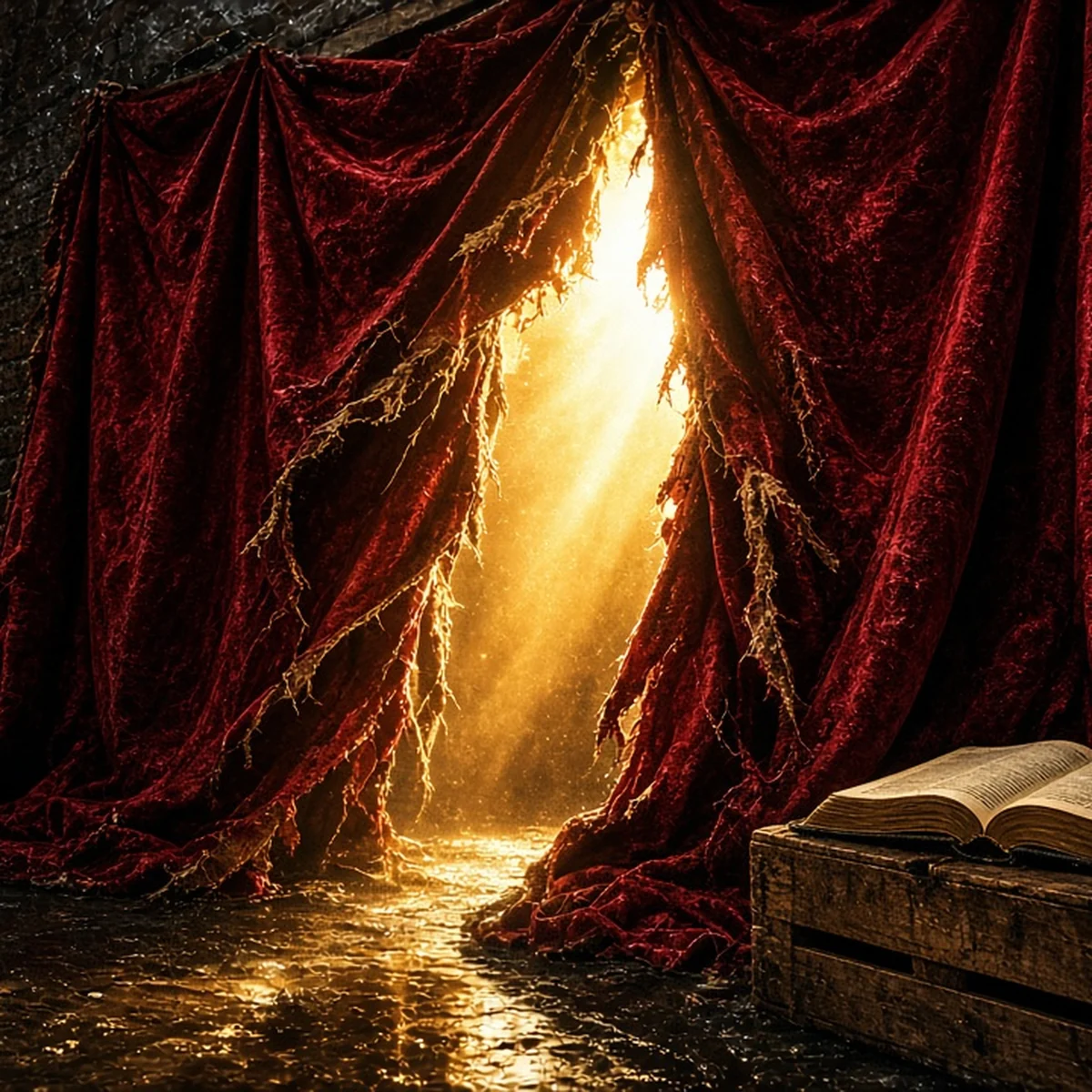 PSALMS by Veil & Stone. Album cover with torn veil and stone.